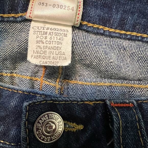 True Religion Joey Bootcut Jeans Women 32 Made in USA Flap Pocket Low Rise 32x33 - Picture 5 of 13